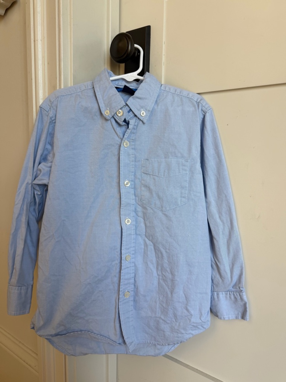 GAP Light Blue Button-Down Oxford Shirt for Kids